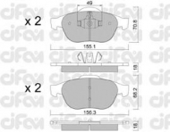 Комплект тормозных колодок CIFAM 822-336-2
