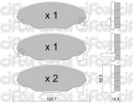 Комплект тормозных колодок CIFAM 822-379-0