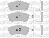 Комплект тормозных колодок CIFAM 822-789-0