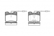 Комплект тормозных колодок WOKING P3473.04