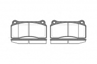 Комплект тормозных колодок WOKING P8833.00