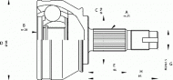 Шарнирный комплект OPEN PARTS CVJ5687.10