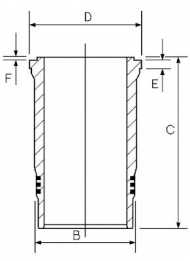 Втулка GOETZE ENGINE 15-260040-00