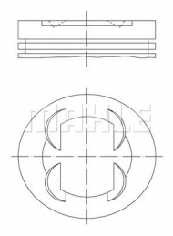 Поршень PERFECT CIRCLE 56 03718 0