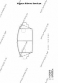 Комплект тормозных колодок NPS N360N57
