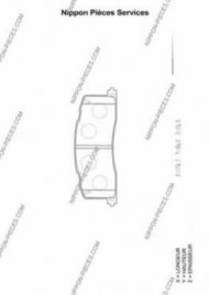 Комплект тормозных колодок NPS T361A11