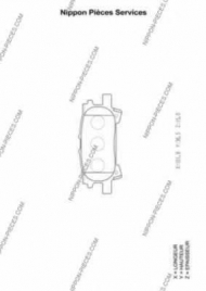 Комплект тормозных колодок NPS T361A31