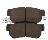 Комплект тормозных колодок ASHUKI 1083-9050