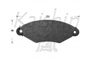Комплект тормозных колодок KAISHIN D10167