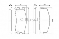 Комплект тормозных колодок BOSCH 0 986 424 133