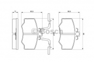 Комплект тормозных колодок BOSCH 0 986 424 184