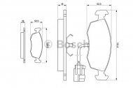 Комплект тормозных колодок BOSCH 0 986 424 237