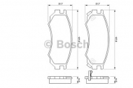 Комплект тормозных колодок BOSCH 0 986 424 733