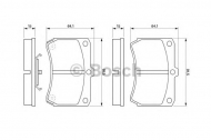 Комплект тормозных колодок BOSCH 0 986 460 390