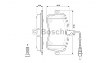 Комплект тормозных колодок BOSCH 0 986 494 097
