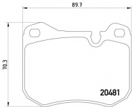 Комплект тормозных колодок HELLA PAGID 8DB 355 007-681