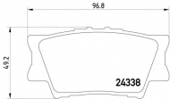 Комплект тормозных колодок HELLA PAGID 8DB 355 006-881