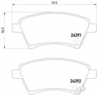 Комплект тормозных колодок HELLA PAGID 8DB 355 012-511
