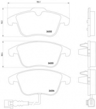 Комплект тормозных колодок HELLA PAGID 8DB 355 014-031