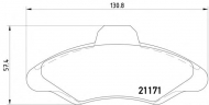 Комплект тормозных колодок HELLA PAGID 8DB 355 019-041