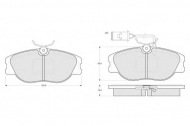 Комплект тормозных колодок PROCODIS FRANCE PF12441