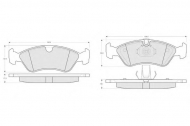 Комплект тормозных колодок PROCODIS FRANCE PF1298