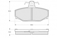 Комплект тормозных колодок PROCODIS FRANCE PF1419