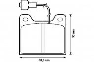 Комплект тормозных колодок BENDIX 571253B