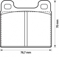 Комплект тормозных колодок BENDIX 571215B