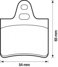 Комплект тормозных колодок BENDIX 571264B