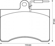 Комплект тормозных колодок BENDIX 571895B