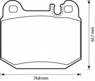 Комплект тормозных колодок BENDIX 573147B
