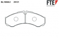 Комплект тормозных колодок FTE BL1868A2