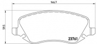 Комплект тормозных колодок BREMBO P 23 088