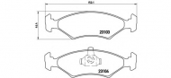 Комплект тормозных колодок BREMBO P 24 043