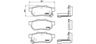 Комплект тормозных колодок BREMBO P 28 025