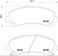 Комплект тормозных колодок BREMBO P 34 007