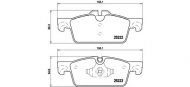 Комплект тормозных колодок BREMBO P 61 112