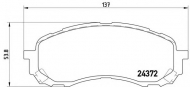 Комплект тормозных колодок BREMBO P 78 015