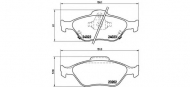 Комплект тормозных колодок BREMBO P 83 085