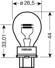 Лампа накаливания OSRAM 3157