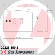 Комплект тормозных колодок ZIMMERMANN 20228.150.1
