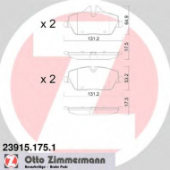 Комплект тормозных колодок ZIMMERMANN 23915.175.1