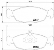 Комплект тормозных колодок HELLA 8DB 355 007-531