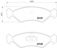Комплект тормозных колодок HELLA 8DB 355 008-051