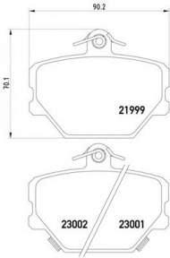Комплект тормозных колодок HELLA 8DB 355 008-721
