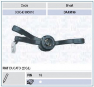 Переключатель MAGNETI MARELLI 000043196010
