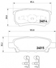 Комплект тормозных колодок HELLA 8DB 355 010-811