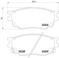 Комплект тормозных колодок HELLA 8DB 355 012-091