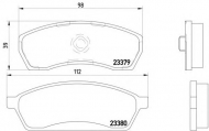 Комплект тормозных колодок HELLA 8DB 355 014-011